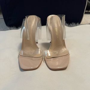 Clear heels